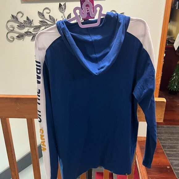 EUC Vans Blue and White Hoodie Size Medium #054 - Picture 4 of 6